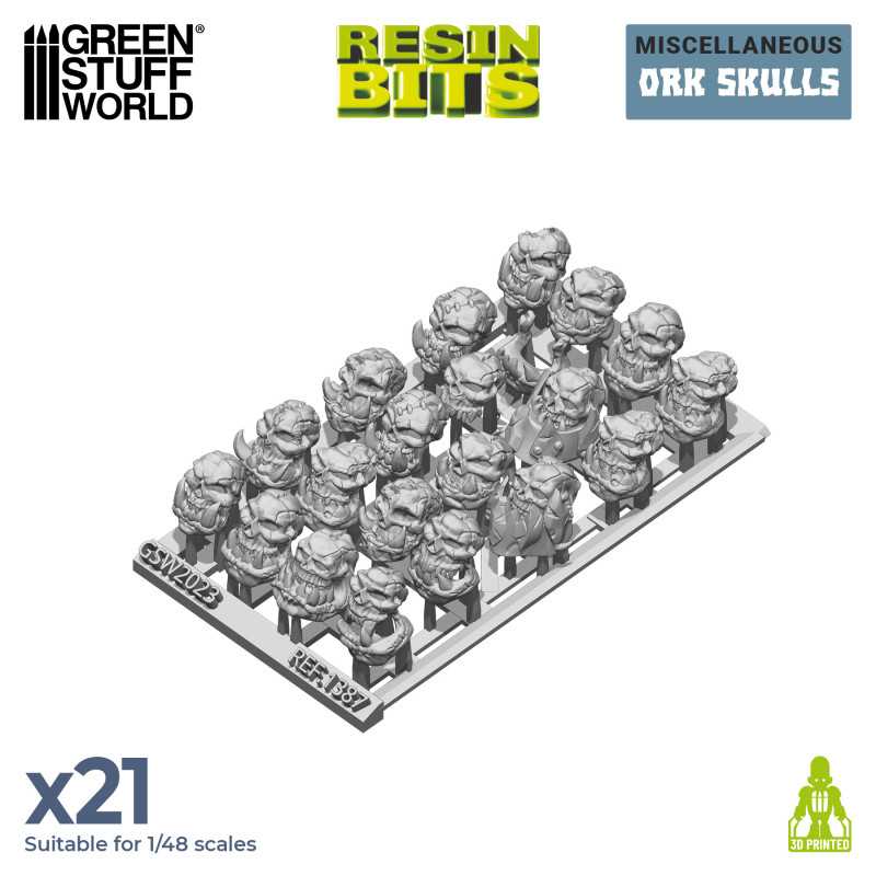 ORK Skulls (Green Stuff World)