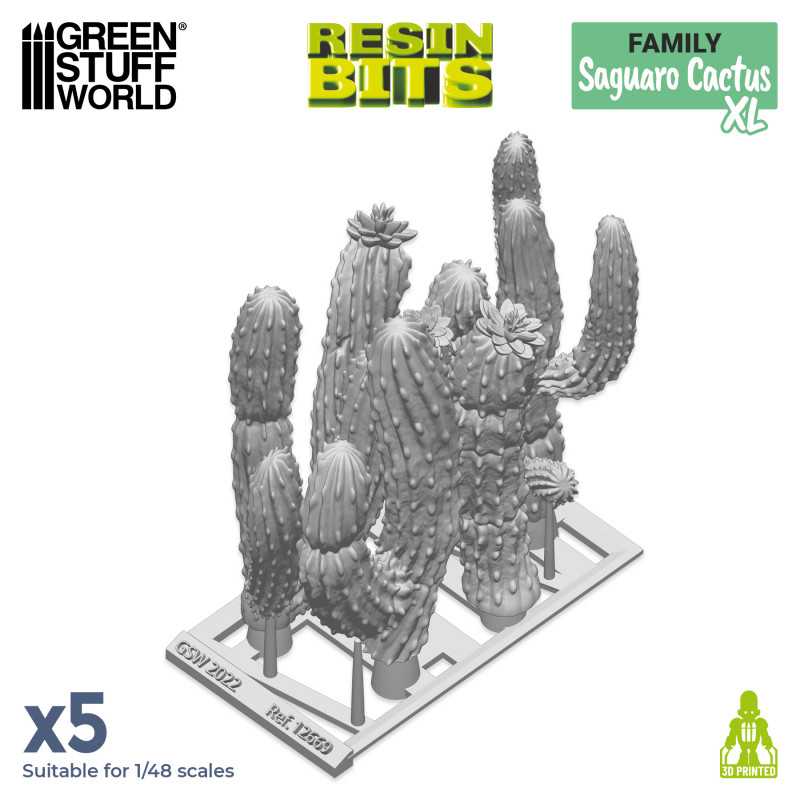 3D printed set - Saguaro Cactus XL (Green Stuff World)