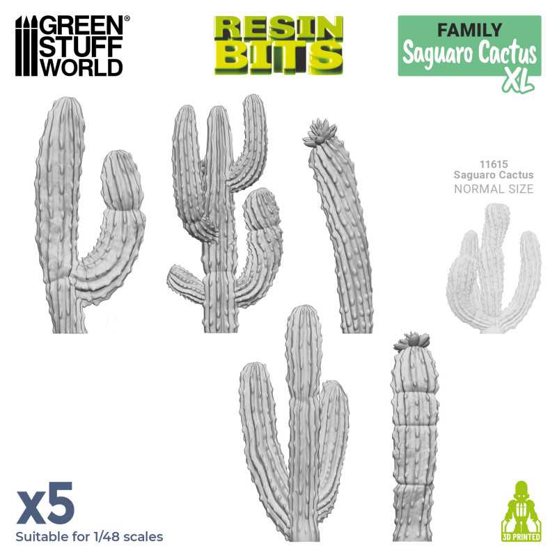 3D printed set - Saguaro Cactus XL (Green Stuff World)