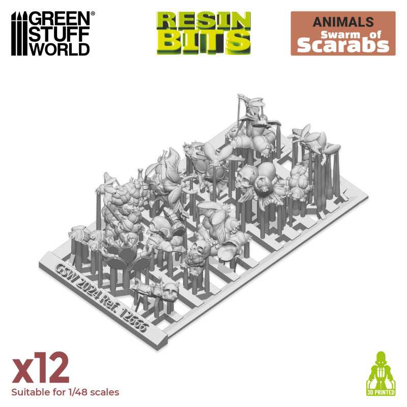 3D printed set - Swarm of Scarabs (Green Stuff World)