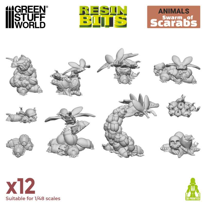 3D printed set - Swarm of Scarabs (Green Stuff World)