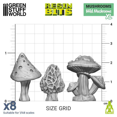 3D printed set - Wild Mushrooms XL (Green Stuff World)