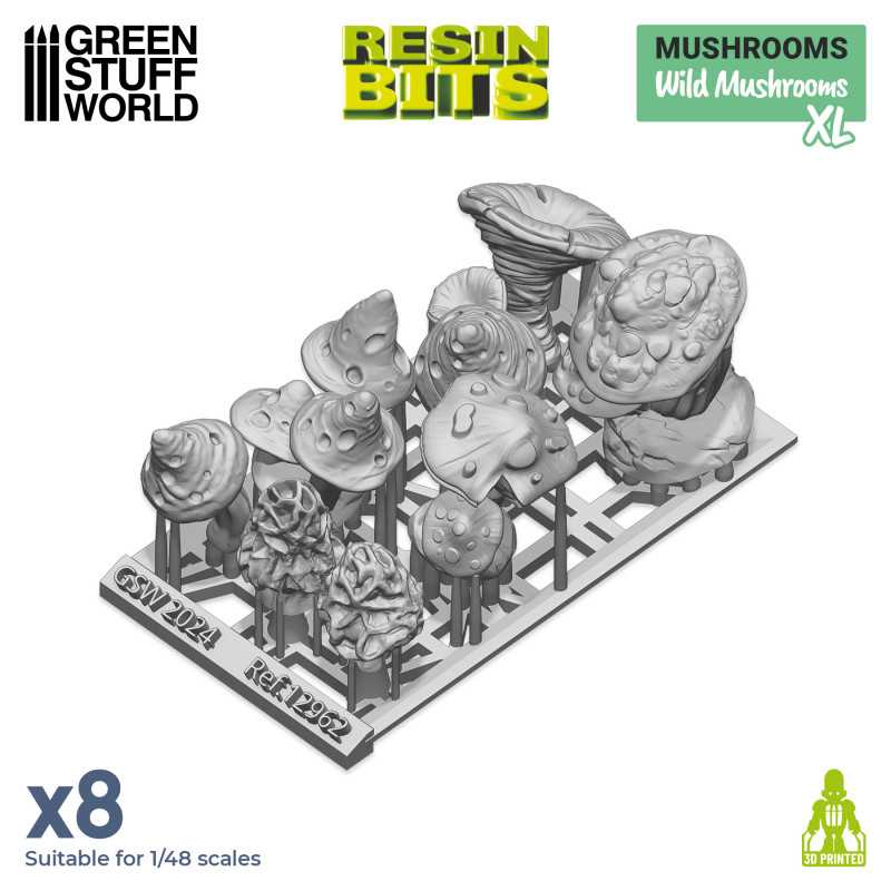 3D printed set - Wild Mushrooms XL (Green Stuff World)