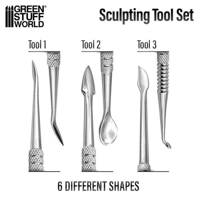 3x Sculpting Tools (Green Stuff World)