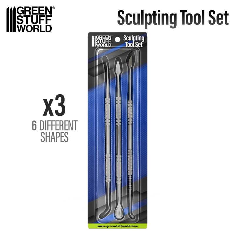 3x Sculpting Tools (Green Stuff World)