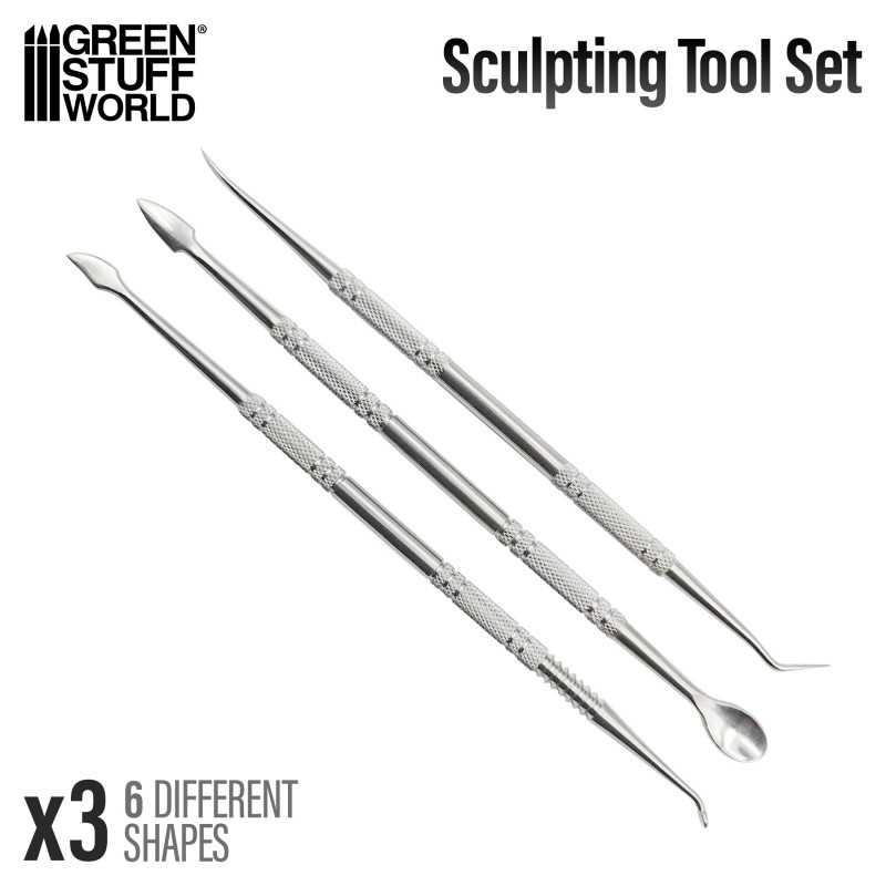 3x Sculpting Tools (Green Stuff World)