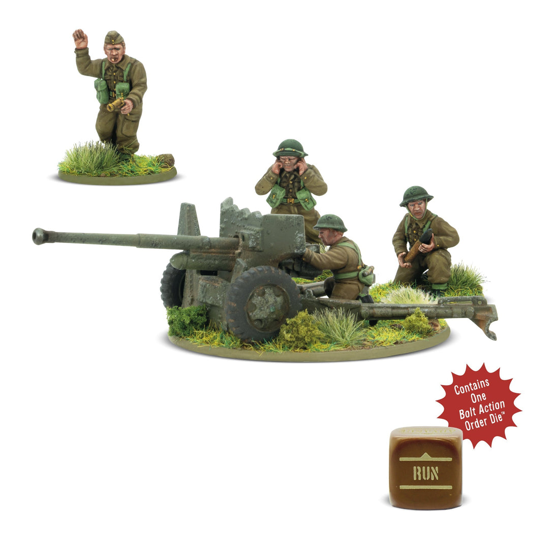 Bolt Action: British 6-pounder anti-tank gun (plastic)