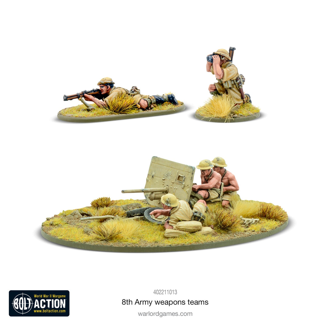 Bolt Action: 8th Army weapons teams