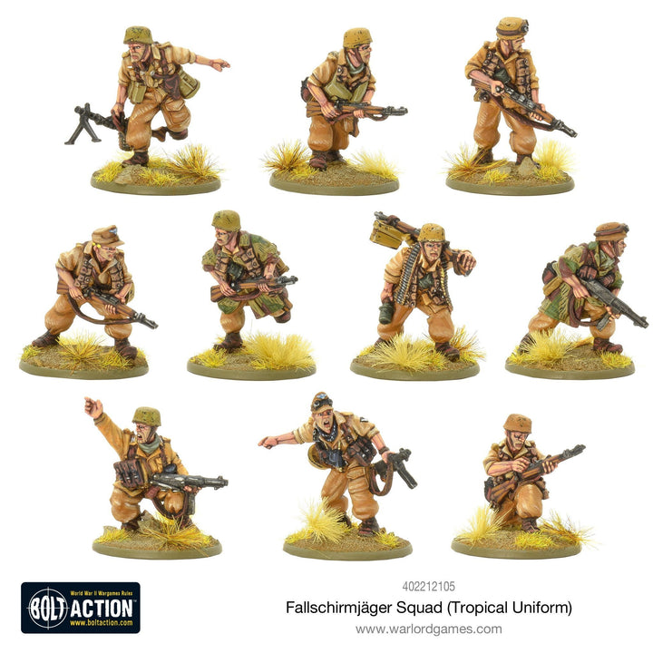 Bolt Action: Fallschirmjager squad (tropical Uniform)