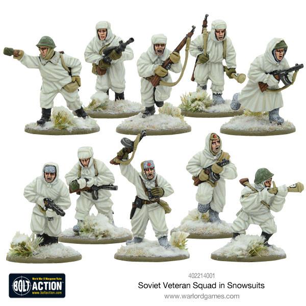 Bolt Action: Soviet Veteran Squad in Snowsuits