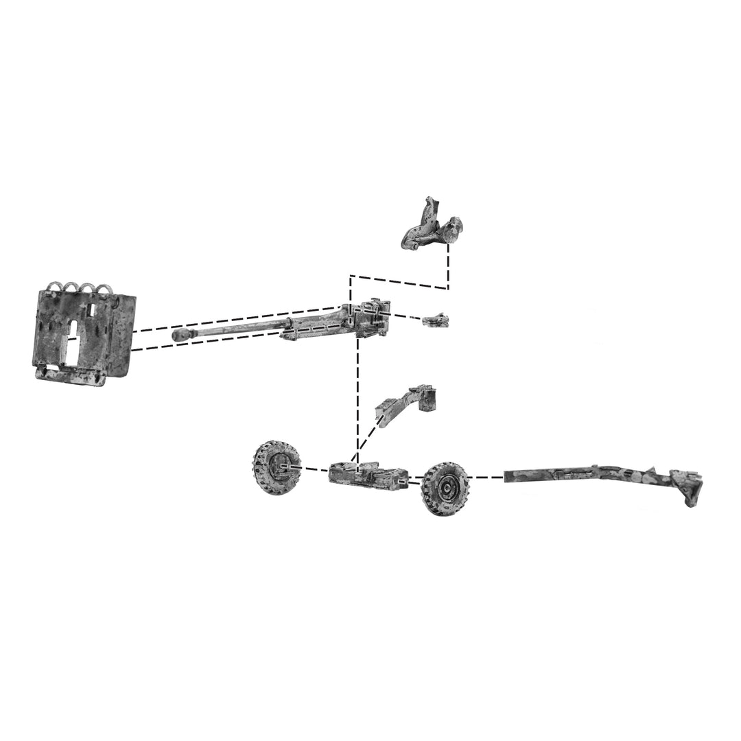 Bolt Action: 17 pdr anti-tank gun with British infantry (winter) crew