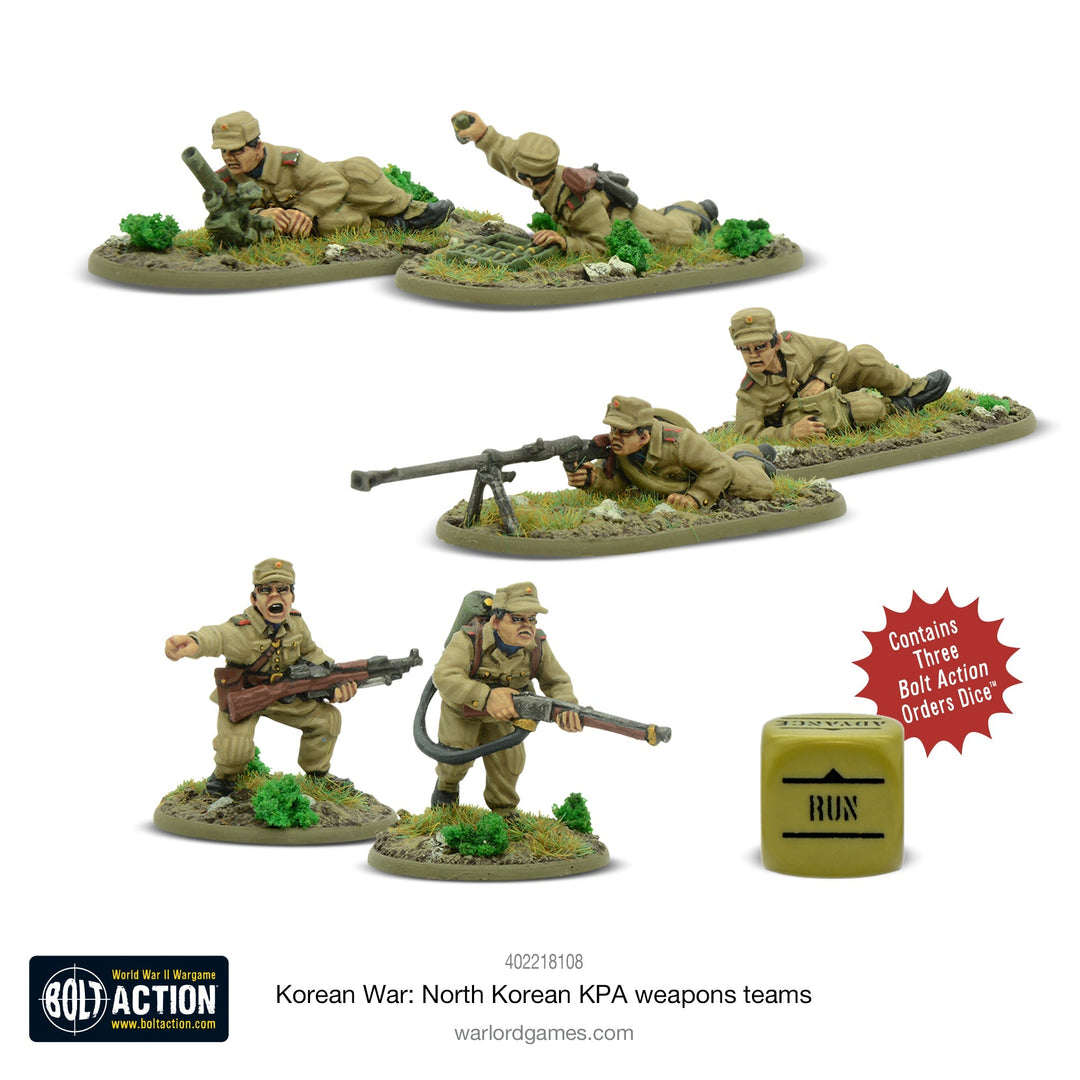 Bolt Action: Korean War - North Korean KPA weapons teams