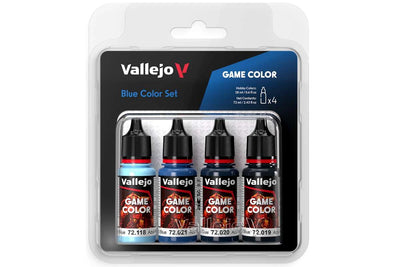 Vallejo Game Color: blue color set, 4x18ml