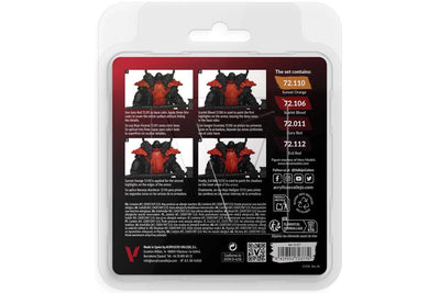 Vallejo Game Color: red color set, 4x18ml