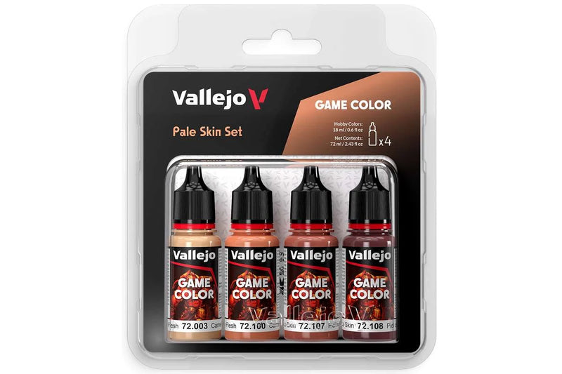 Vallejo Game Color: pale skin set, 4x18ml