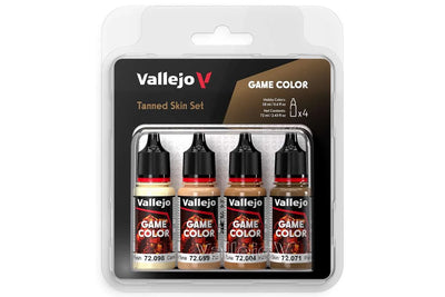 Vallejo Game Color: tanned skin set, 4x18ml
