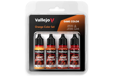 Vallejo Game Color: orange color set, 4x18ml