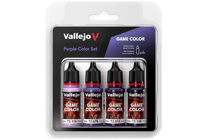 Vallejo Game Color: purple color set, 4x18ml