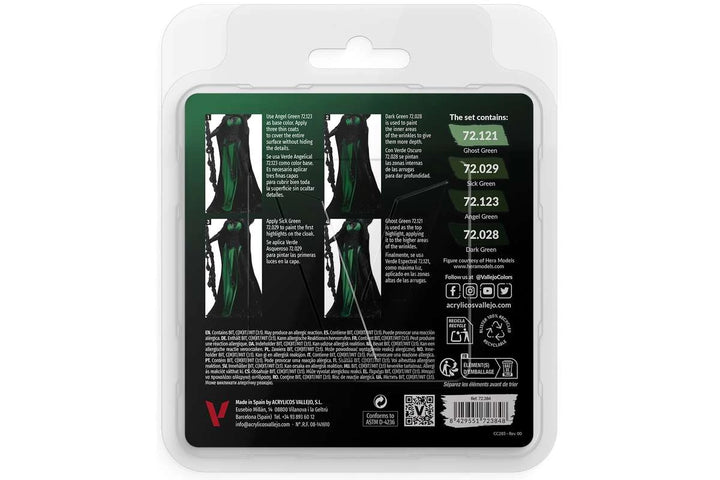 Vallejo Game Color: green color set, 4x18ml