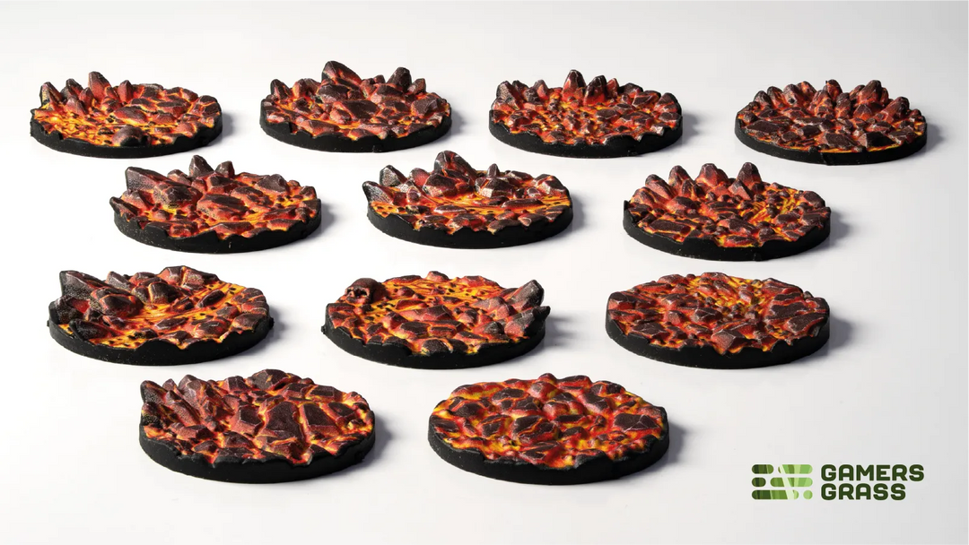 GamersGrass Molten Lava - Round 25mm (x12)