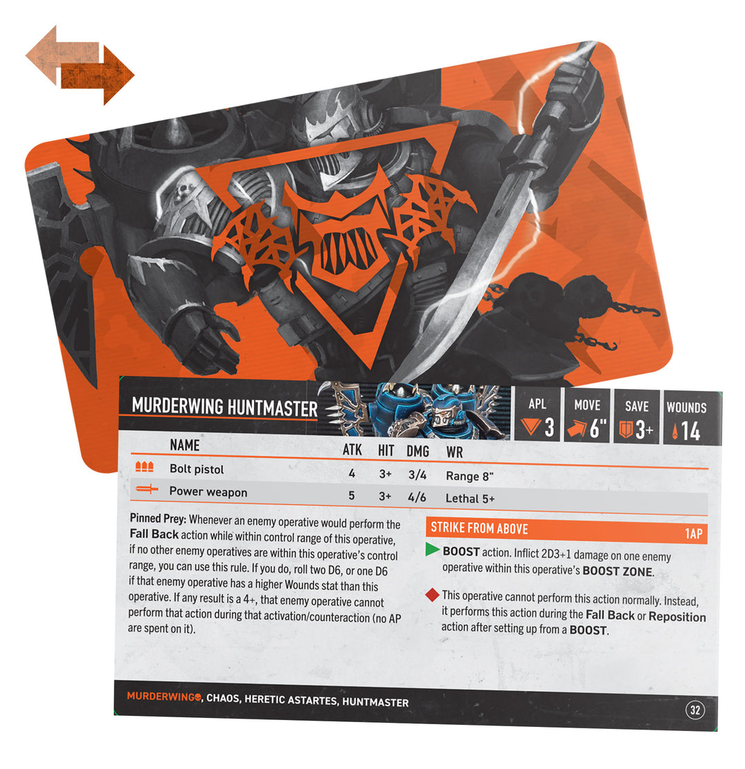 Warhammer 40,000: Kill Team - Murderwing Datacards