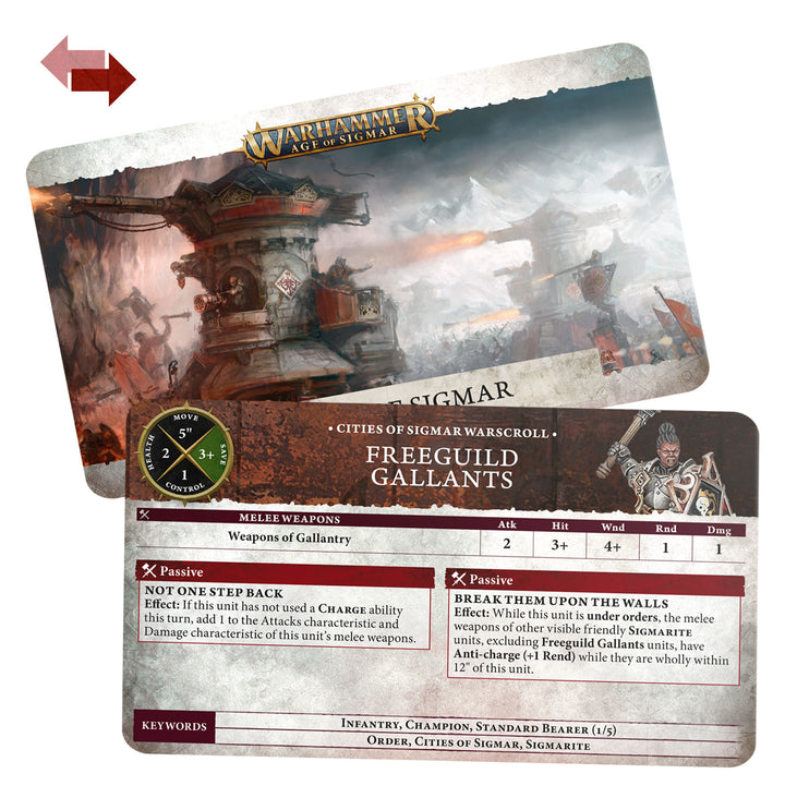 Warhammer Age of Sigmar: Cities of Sigmar - Warscroll Cards