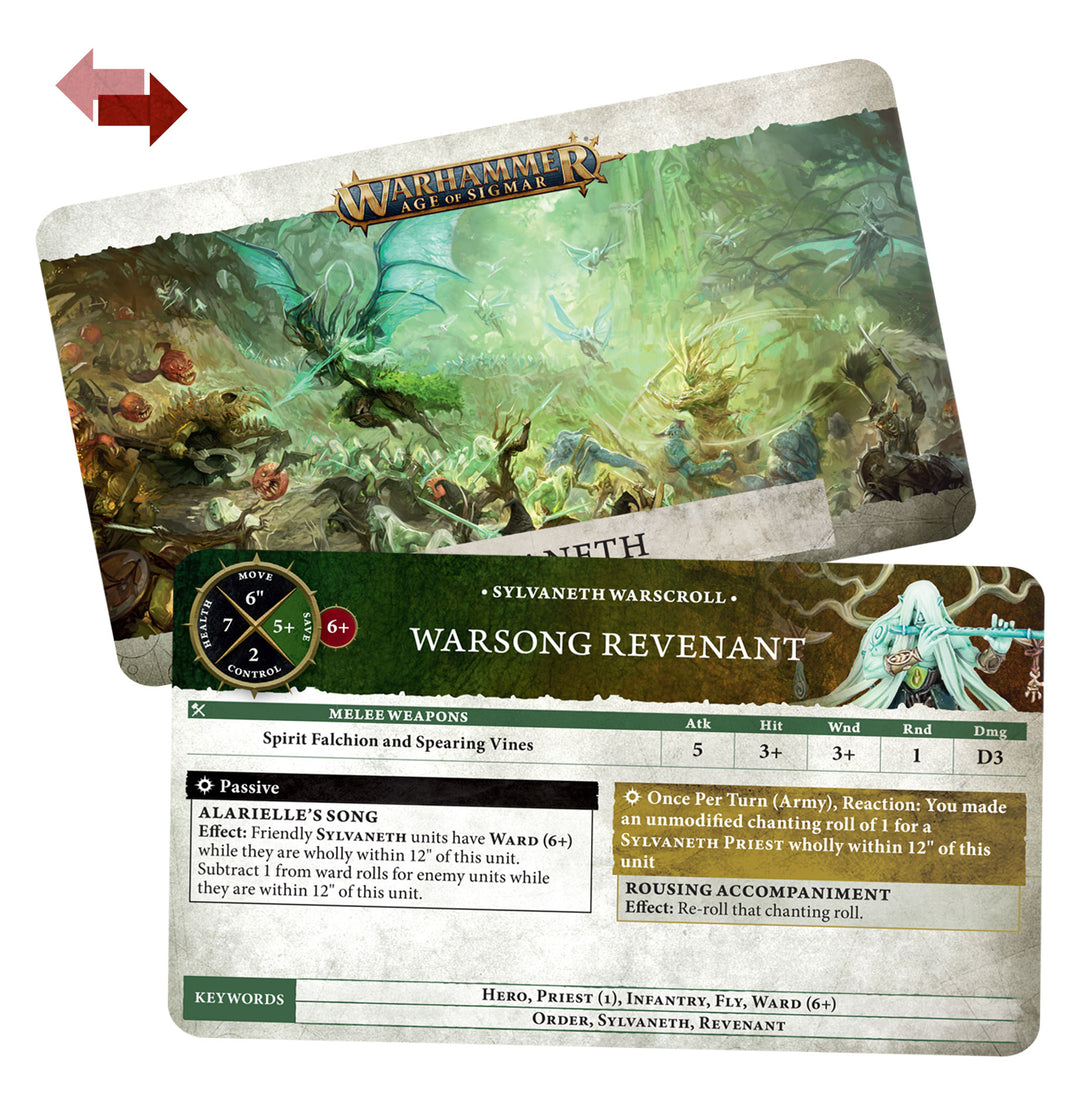 Warhammer Age of Sigmar: Sylvaneth Warscroll Cards