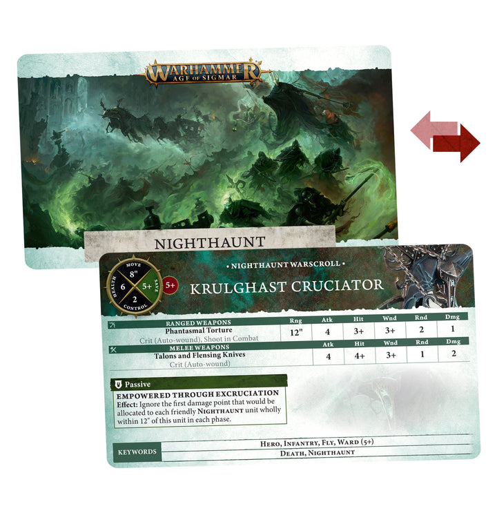Warhammer Age of Sigmar: Nighthaunt - Warscroll Cards