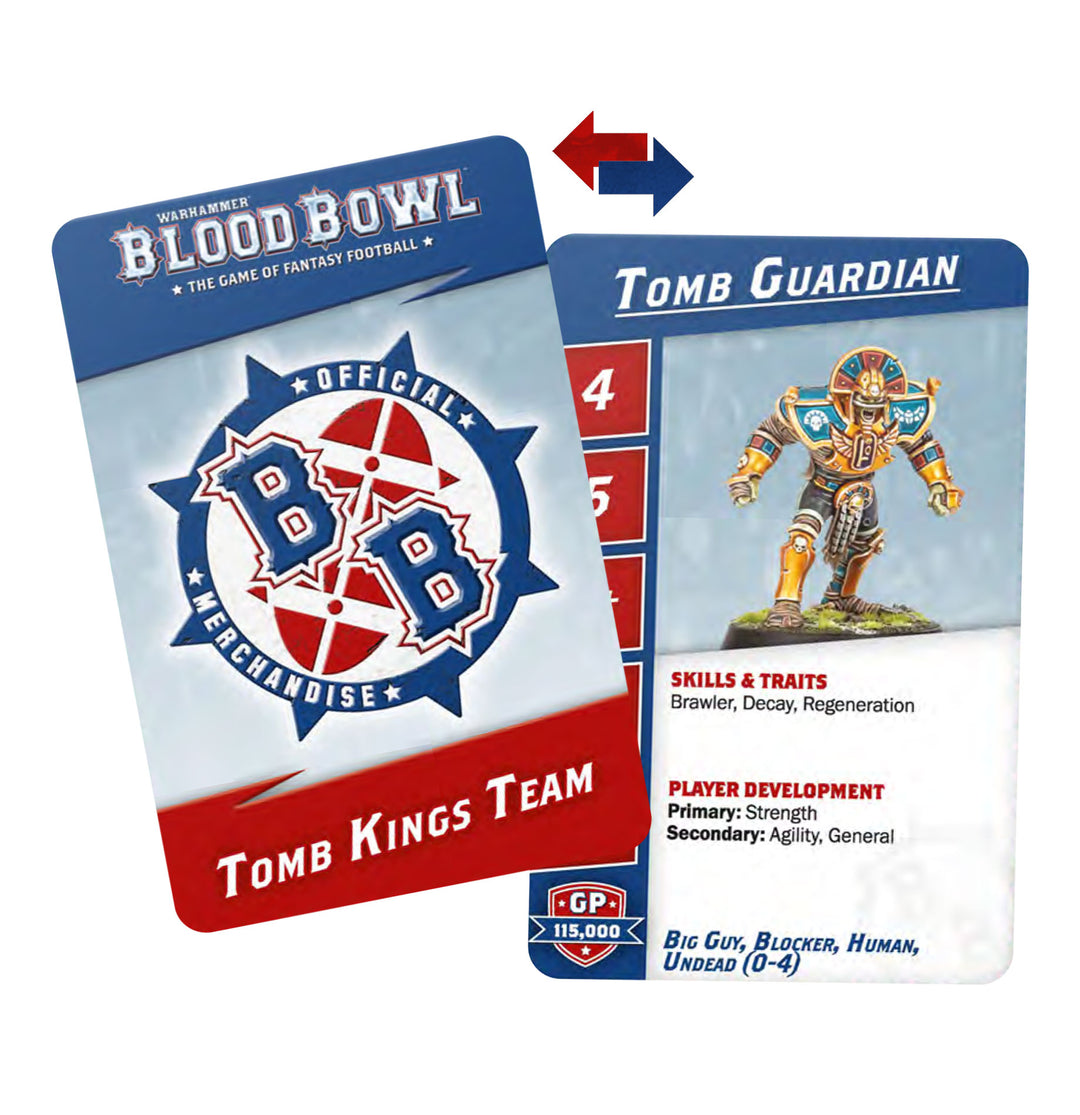 Blood Bowl: Tomb Kings Team Reference Card Pack