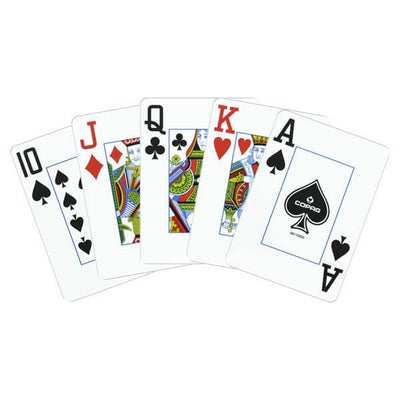 Copag 100% Plastic Poker Legacy Sort/Guld, Double Deck