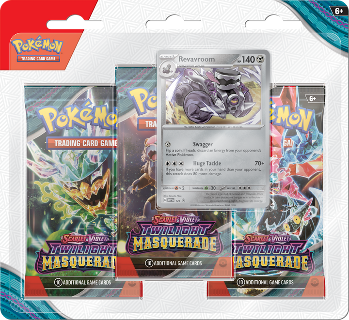 Pokemon TCG: SV6 Twilight Masquerade - 3-Pack Checklane Blister