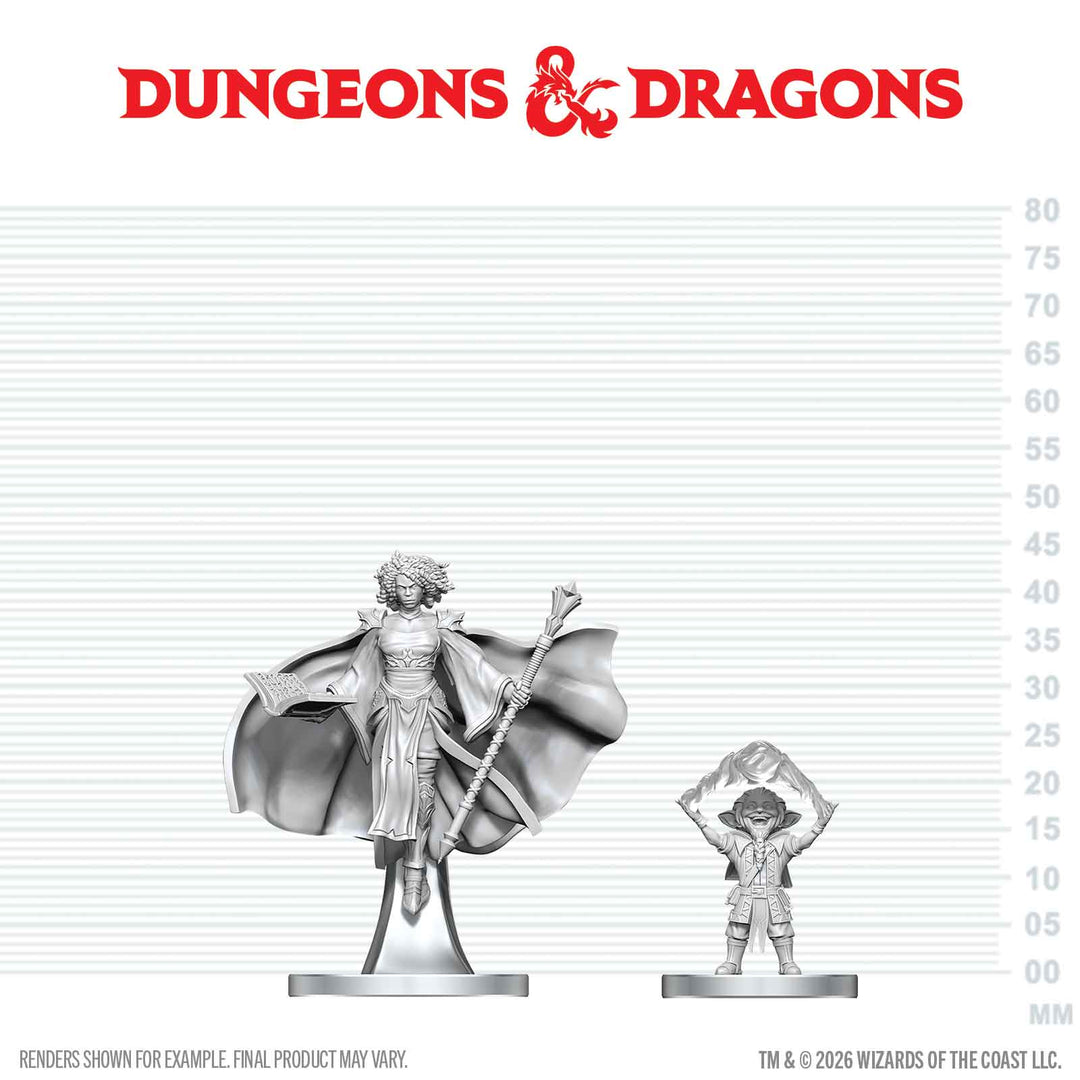Dungeons & Dragons - Nolzur's Marvelous Miniatures: Gnome Warlock & Aasimar Wizard