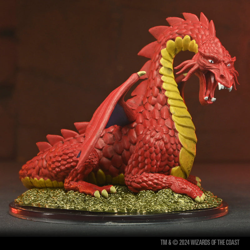 Dungeons & Dragons: Icons of the Realms: 50th Anniversary - Classic Red Dragon Boxed Miniature