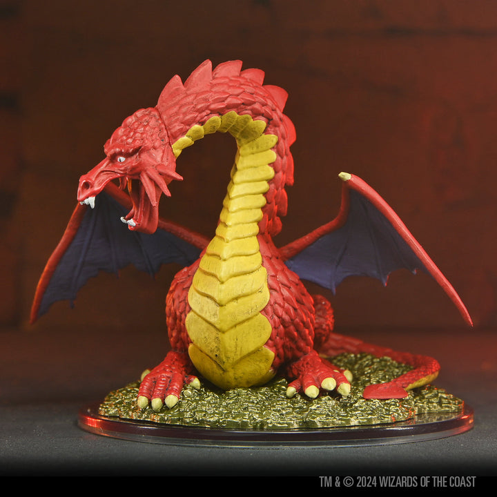 Dungeons & Dragons: Icons of the Realms: 50th Anniversary - Classic Red Dragon Boxed Miniature