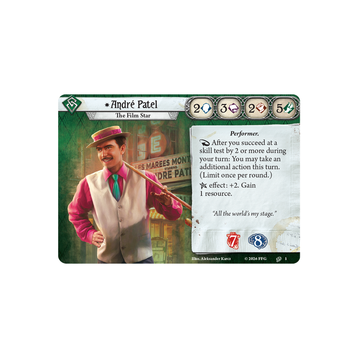 Arkham Horror: The Card Game - André Patel Investigator Deck