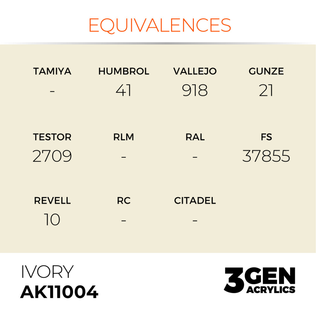 3GEN Acrylics: Ivory (AK Interactive) (AK11004)
