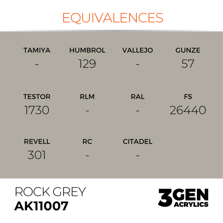 3GEN Acrylics: Rock Grey (AK Interactive) (AK11007)