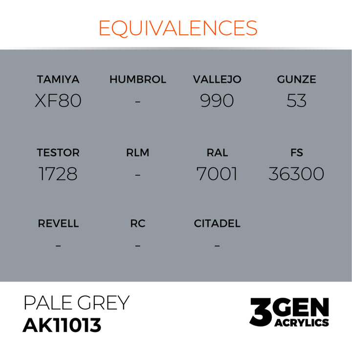 3GEN Acrylics: Pale Grey (AK Interactive) (AK11013)