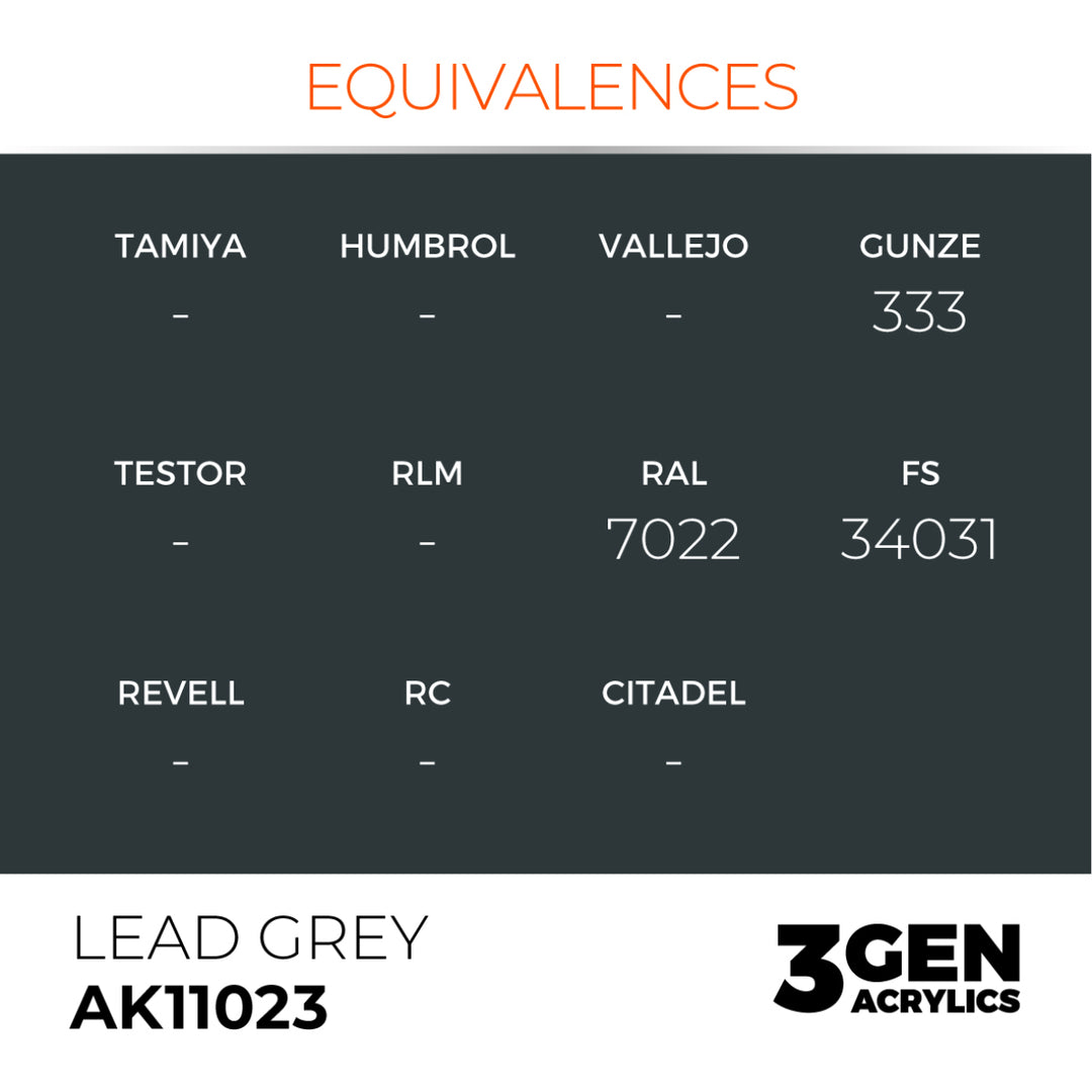 3GEN Acrylics: Lead Grey (AK Interactive) (AK11023)