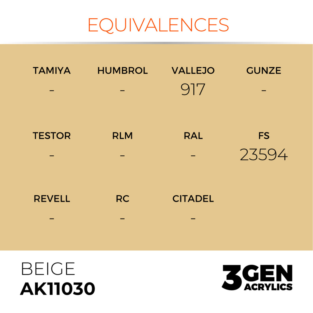 3GEN Acrylics: Beige (AK Interactive) (AK11030)
