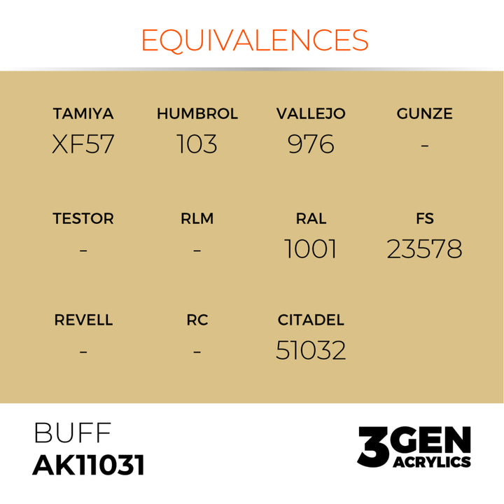 3GEN Acrylics: Buff (AK Interactive) (AK11031)