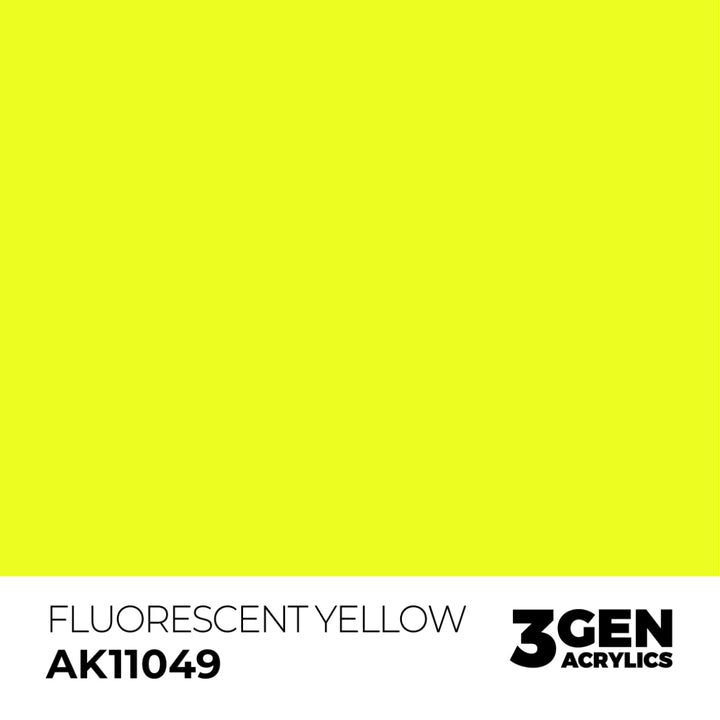 3GEN Acrylics: Fluorescent Yellow (AK Interactive) (AK11049)