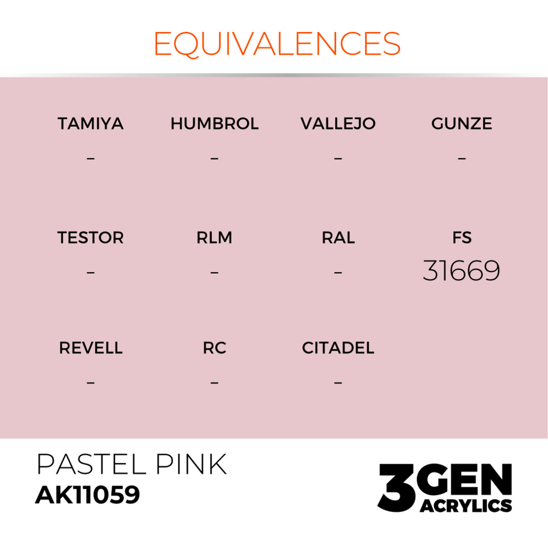 3GEN Acrylics: Pastel Pink – Pastel (AK Interactive) (AK11059)