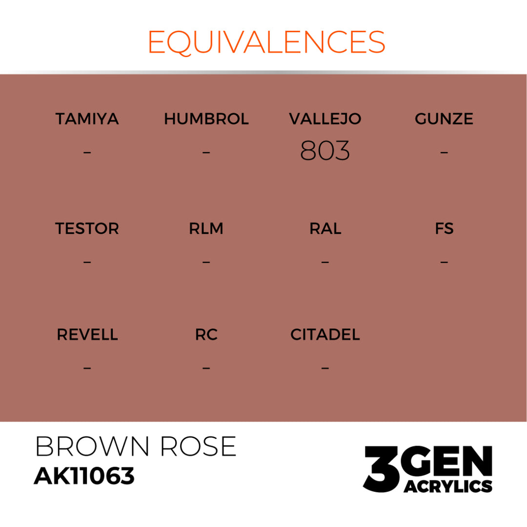 3GEN Acrylics: Brown Rose (AK Interactive) (AK11063)