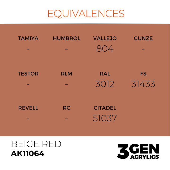 3GEN Acrylics: Beige Red (AK Interactive) (AK11064)