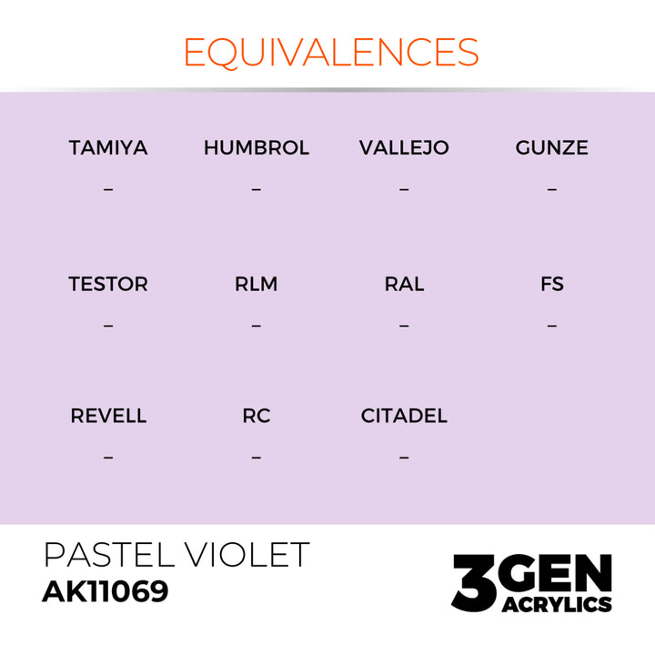 3GEN Acrylics: Pastel Violet – Pastel (AK Interactive) (AK11069)