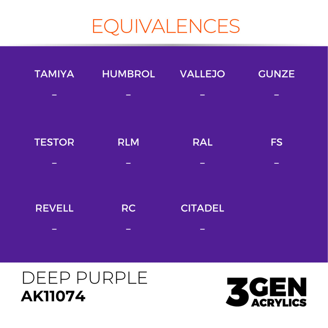 3GEN Acrylics: Deep Purple – Intense (AK Interactive) (AK11074)