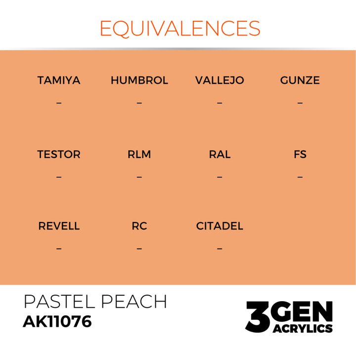 3GEN Acrylics: Pastel Peach – Pastel (AK Interactive) (AK11076)