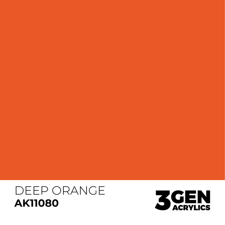 3GEN Acrylics: Deep Orange – Intense (AK Interactive) (AK11080)