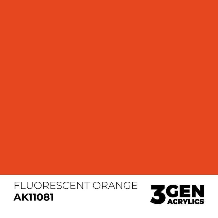 3GEN Acrylics: Fluorescent Orange (AK Interactive) (AK11081)